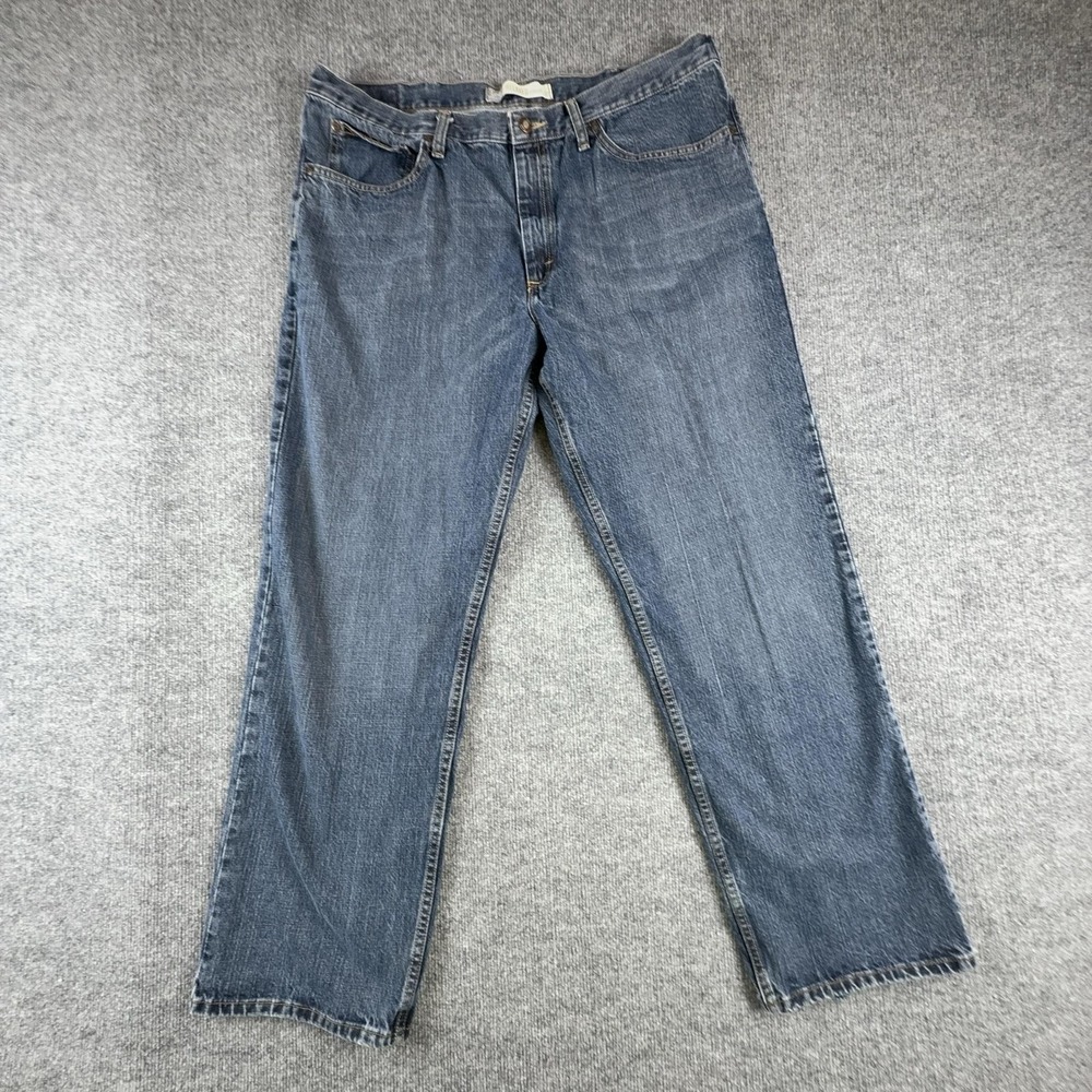 VTG Lee Premium Select Jeans Mens 40x32 Blue Relaxed Straight Medium Wash Denim